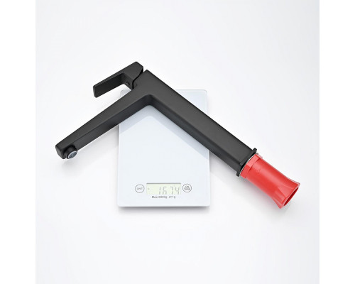 Смеситель Raglo R30.15.06 для раковины высокий монолитный, черный