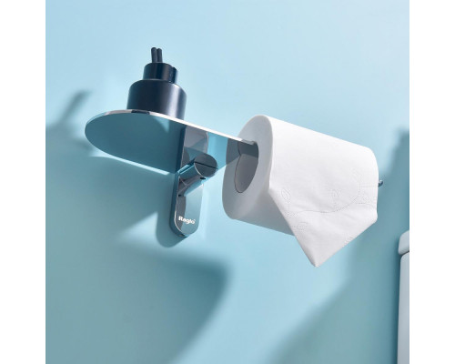 Держатель для туалетной бумаги Raglo R300.03 с полкой,хром