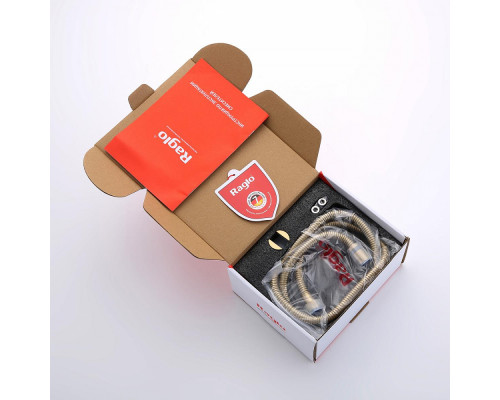 Смеситель Raglo R10.52.03 с гигиеническим душем встраиваемый , сатин золотой