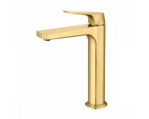 Смеситель Raglo R07.15.03 для раковины высокий монолитный, сатин золотой