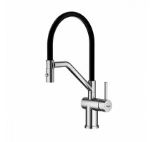 Смеситель Raglo R86.41.05 для кухни съёмный гибкий излив с магнитным фиксатором, сатин