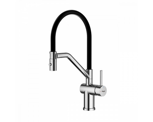 Смеситель Raglo R86.41.05 для кухни съёмный гибкий излив с магнитным фиксатором, сатин