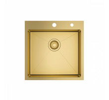 Кухонная мойка Raglo R700.5050.03 из нержавеющей стали в базу от 50см, сатин золотой