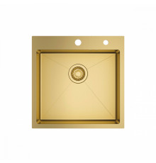 Кухонная мойка Raglo R700.5050.03 из нержавеющей стали в базу от 50см, сатин золотой