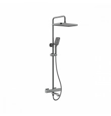 Душевая система Raglo R01.26.09 для ванны и душа с термостатом излив поворотный 15 см, графит