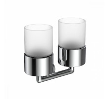 Стакан для зубных щеток с держателем Raglo R320.08 двойной,хром