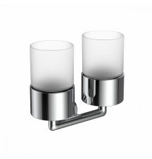 Стакан для зубных щеток с держателем Raglo R320.08 двойной,хром
