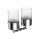 Стакан для зубных щеток с держателем Raglo R320.08 двойной,хром