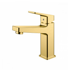 Смеситель Raglo R30.10.03 для раковины монолитный, сатин золотой