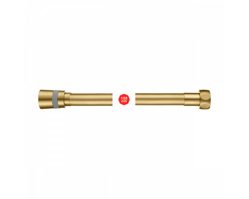 Шланг для душа Raglo R403.15.03 силиконовый 1,5 м, сатин золотой