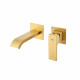 Смеситель Raglo R02.11.03 для раковины встраиваемый монолитный, сатин золотой