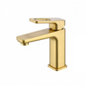 Смеситель Raglo R51.10.03 для раковины монолитный, сатин золотой