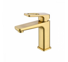 Смеситель Raglo R51.10.03 для раковины монолитный, сатин золотой