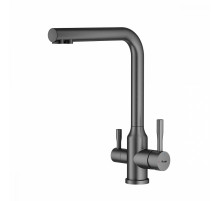 Смеситель Raglo R81.61.09 для кухни с подключением к фильтру излив поворотный, графит