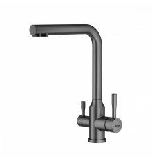 Смеситель Raglo R81.61.09 для кухни с подключением к фильтру излив поворотный, графит