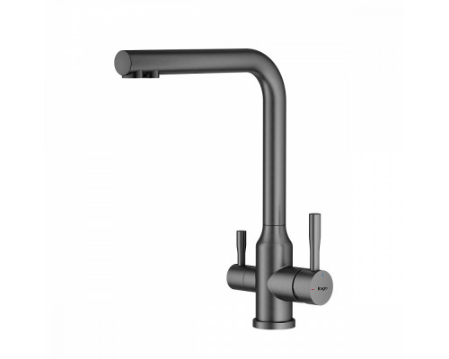 Смеситель Raglo R81.61.09 для кухни с подключением к фильтру излив поворотный, графит