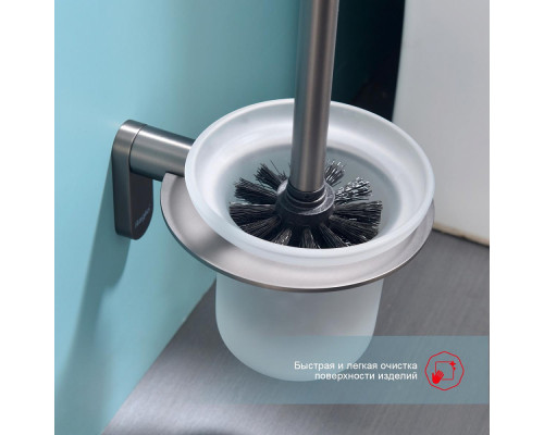 Ёршик для унитаза Raglo R300.10.09 с держателем,графит