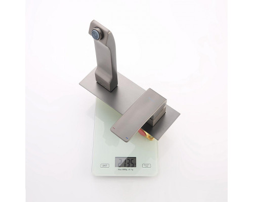 Смеситель Raglo R01.11.09 для раковины встраиваемый монолитный, графит