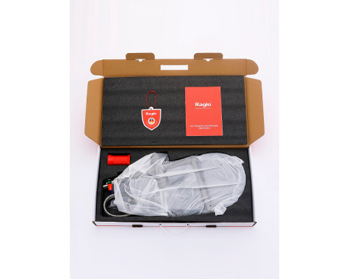 Смеситель Raglo R20.63.09 для кухни с подключением к фильтру съёмный гибкий излив с магнитным фиксатором, графит