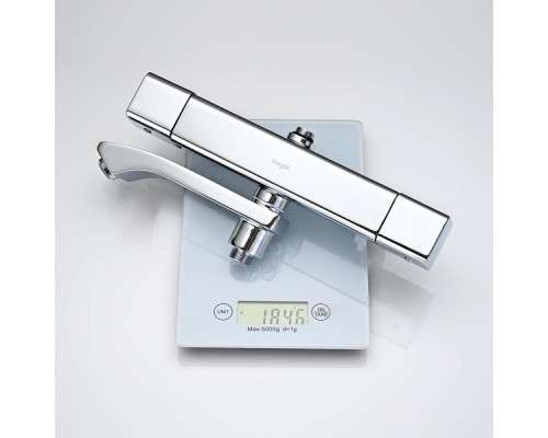 Душевая система Raglo R01.26 для ванны и душа с термостатом излив поворотный 15 см, хром