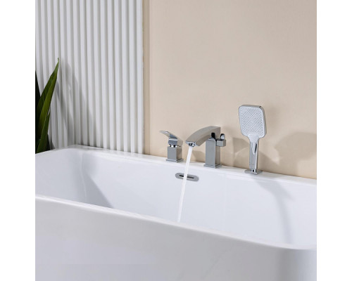 Смеситель Raglo R01.31 на борт ванны врезной монолитный, хром