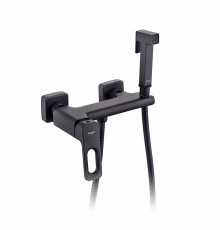 Смеситель Raglo R51.51.06 с гигиеническим душем настенный , черный