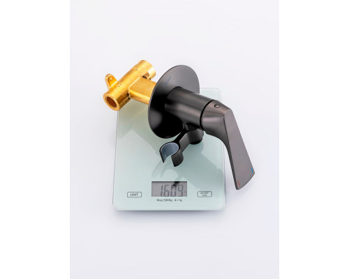 Смеситель Raglo R07.52.09 с гигиеническим душем встраиваемый , графит