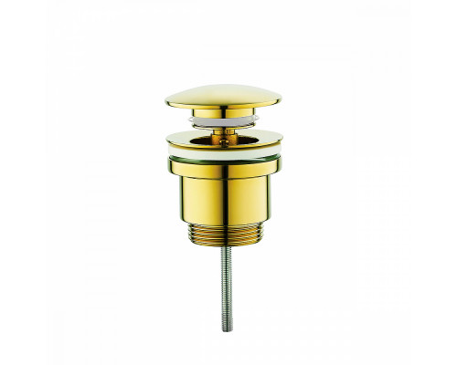 Донный клапан для раковины Raglo R600.01.23 без перелива (клик-клак), латунь, золото