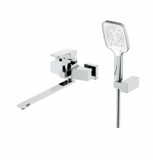 Смеситель Raglo R01.22 для ванны и душа универсальный поворотный излив 35 см, хром