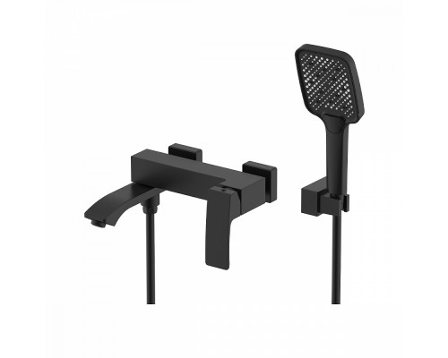 Смеситель Raglo R01.30.06 для ванны и душа настенный излив поворотный 15 см, черный