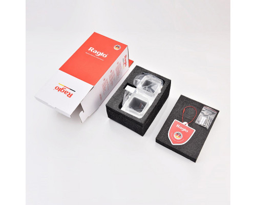 Стакан для зубных щеток с держателем Raglo R301.08 двойной,хром