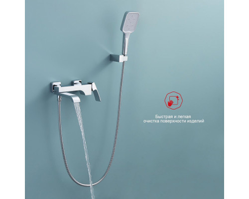 Смеситель Raglo R02.30 для ванны и душа настенный излив поворотный 15 см, хром