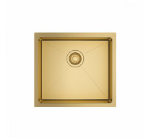 Кухонная мойка Raglo R703.5044.03 из нержавеющей стали в базу от 60см, сатин золотой