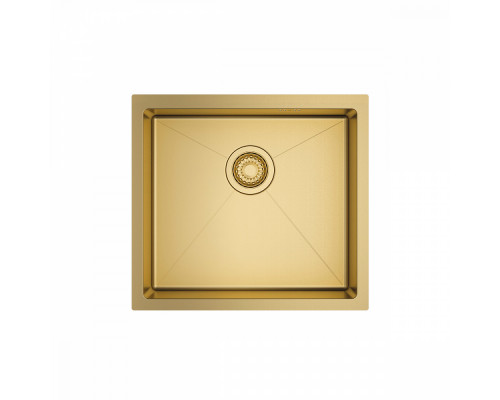 Кухонная мойка Raglo R703.5044.03 из нержавеющей стали в базу от 60см, сатин золотой