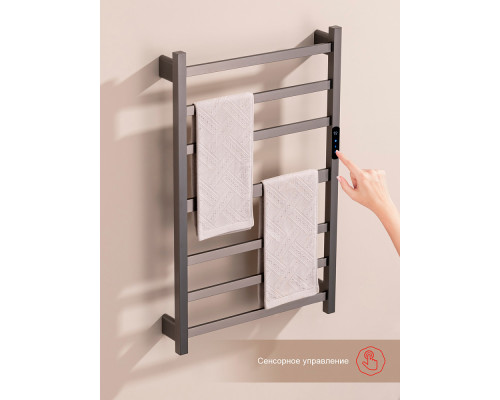 Полотенцесушитель электрический RAGLO R350.07.09 настенный сенсорный с терморегулятором , графит