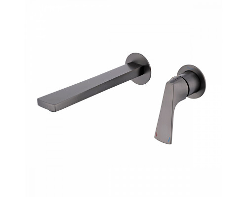 Смеситель Raglo R07.11.09 для раковины встраиваемый монолитный, графит