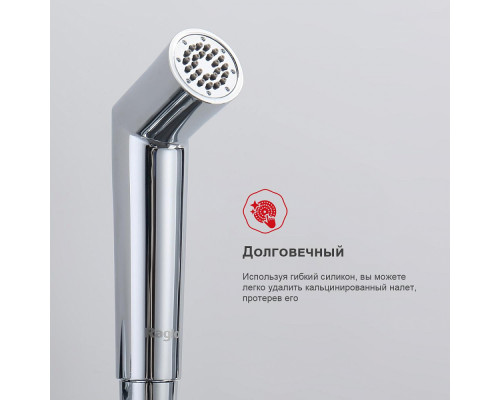 Смеситель Raglo R23.56 с гигиеническим душем встраиваемый с темостатом , хром