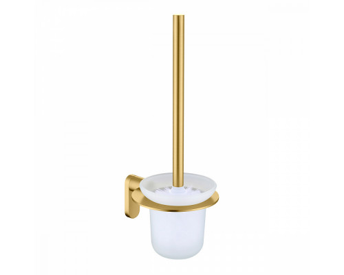 Ёршик для унитаза Raglo R300.10.03 с держателем,сатин золотой