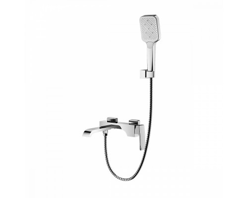 Смеситель Raglo R02.30 для ванны и душа настенный излив поворотный 15 см, хром