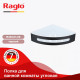 Полка для ванны и душа Raglo R340.01.06 угловая с крючками,черный
