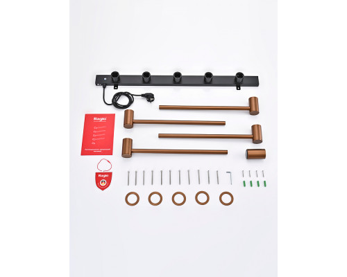 Полотенцесушитель электрический RAGLO R350.52.33 встраиваемый сенсорный с терморегулятором , матовая медь