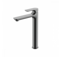 Смеситель Raglo R03.15.09 для раковины высокий монолитный, графит