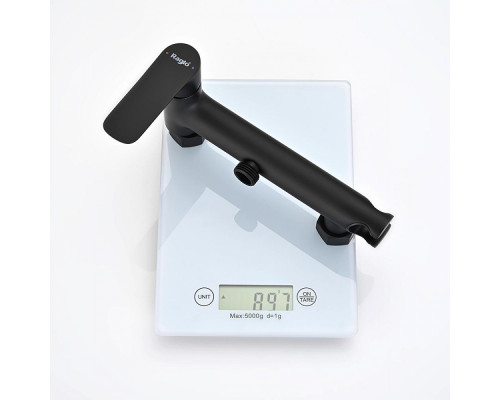 Смеситель Raglo R03.51.06 с гигиеническим душем настенный , черный