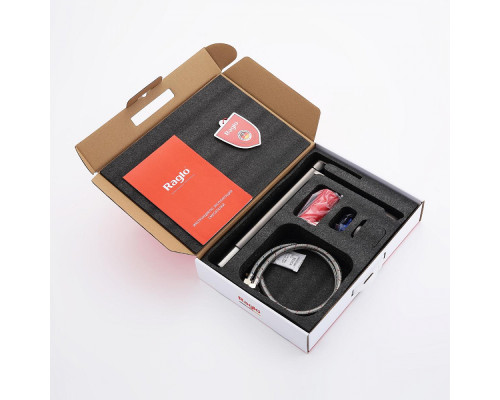 Смеситель Raglo R10.15.09 для раковины высокий монолитный, графит