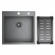 Кухонная мойка Raglo R700.5050.09 из нержавеющей стали в базу от 50см, графит