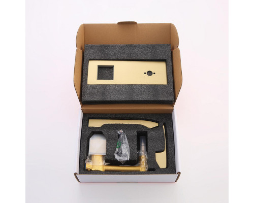 Смеситель Raglo R01.11.03 для раковины встраиваемый монолитный, сатин золотой