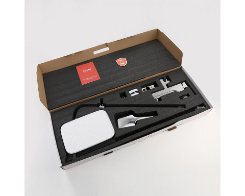 Душевая система Raglo R02.24 для ванны и душа излив поворотный 20 см, хром