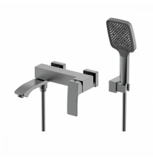 Смеситель Raglo R01.30.09 для ванны и душа настенный излив поворотный 15 см, графит