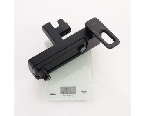 Душевая система Raglo R51.24.06 для ванны и душа излив поворотный 15 см, черный