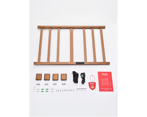 Полотенцесушитель электрический RAGLO R350.07.33 настенный сенсорный с терморегулятором , матовая медь